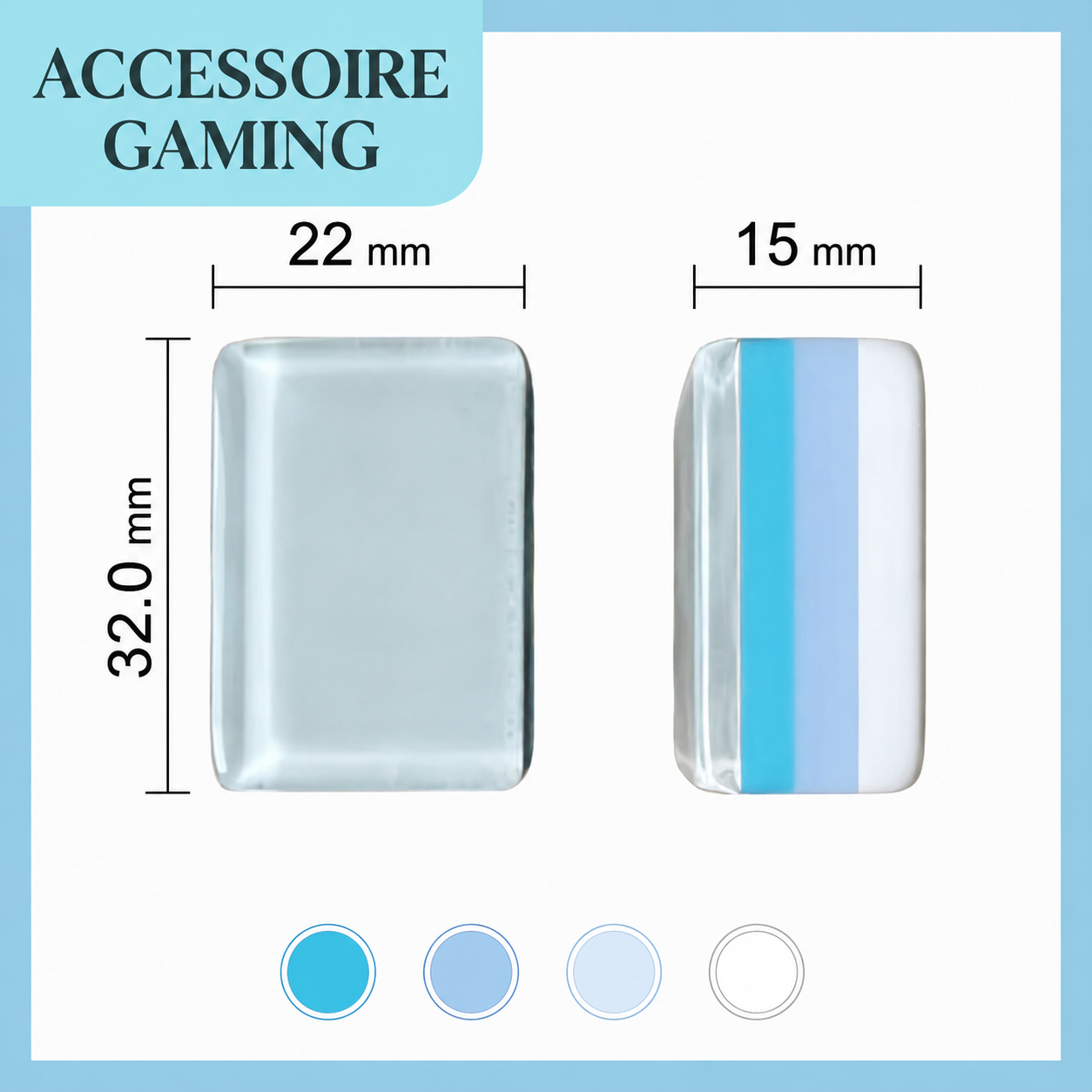 Pastel Blue American Mahjong Set | 160 Premium Acrylic Tiles | Floral & Bamboo Designs | Elegant Design | Board Game Gift